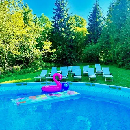 샬레 Lesna Sielanka Z Jacuzzi W Lesie Pod Gora Szczebel Relax I Sport Lubień